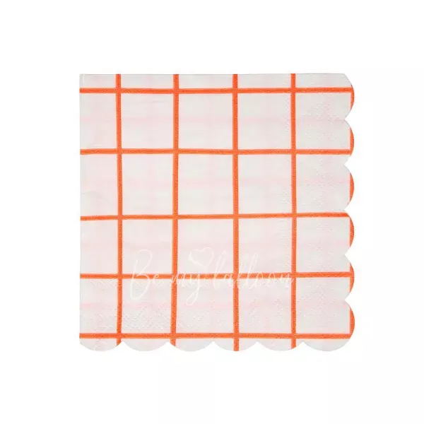 Салфетки для вечеринки Coral сетка (маленькие)