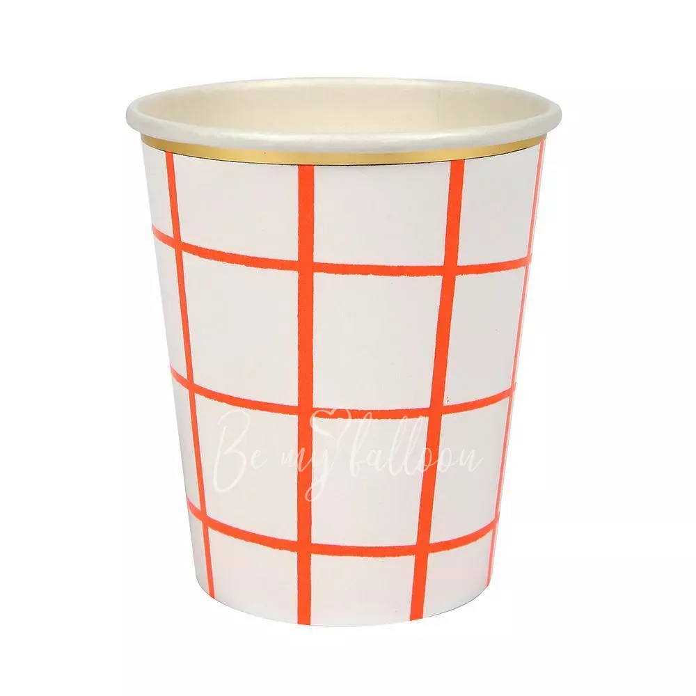 Coral Grid Cups