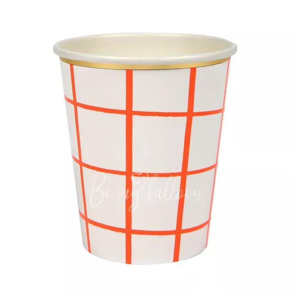 Coral Grid Cups