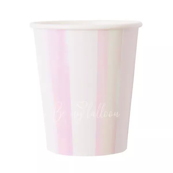 Iridescent Stripe Cups