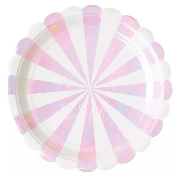 Тарелки для вечеринки Iridescent Fan (большие)