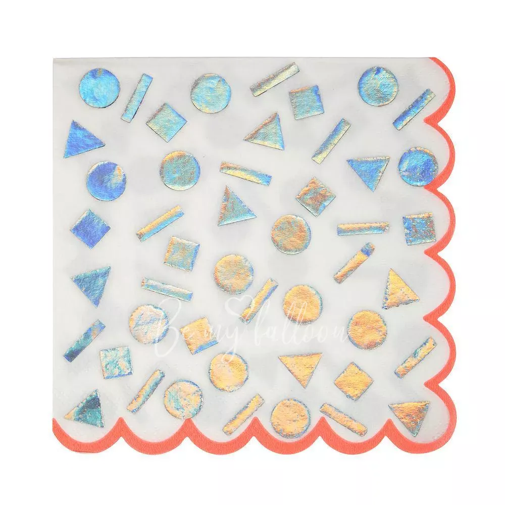 Салфетки для вечеринки Rainbow Confetti (большие)