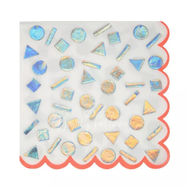 Салфетки для вечеринки Rainbow Confetti (большие)