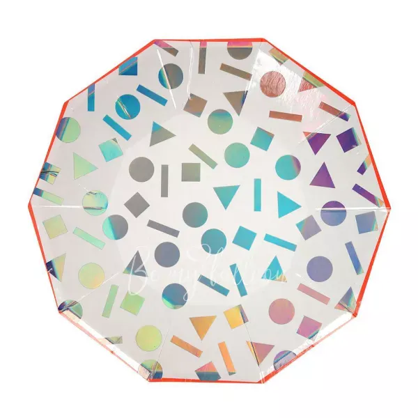 Rainbow Confetti Plates (large)