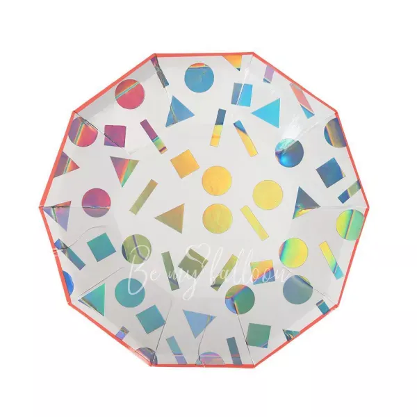 Rainbow Confetti Plates (small)