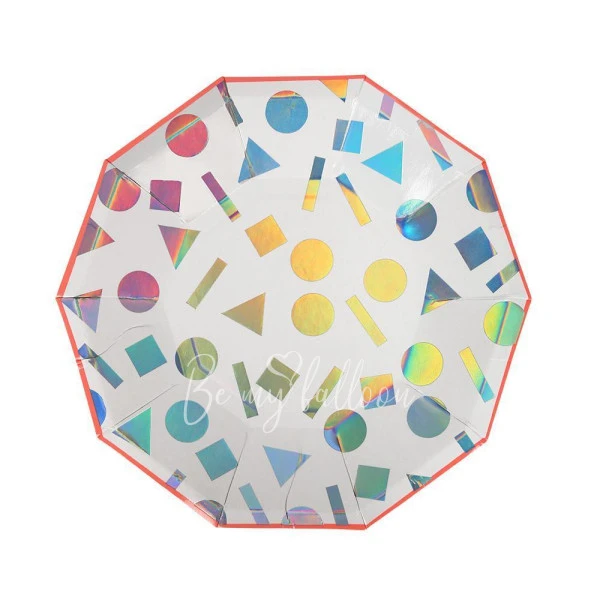 Rainbow Confetti Plates (small)