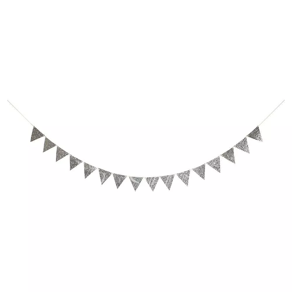 Glitter Flag Garland