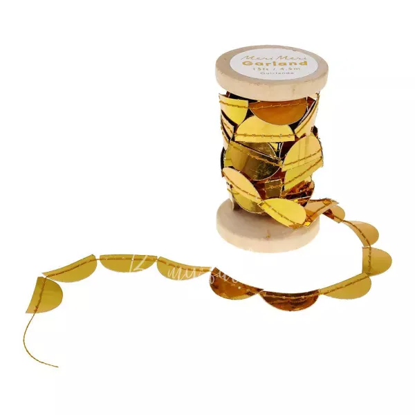 Gold Scallop Garland Spool