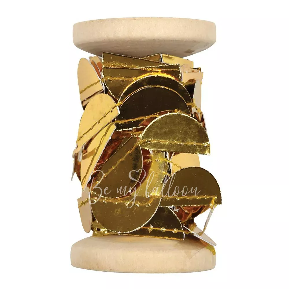 Gold Scallop Garland Spool
