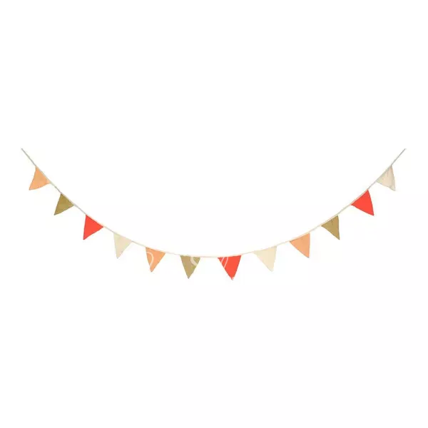 Coral Knitted Flag Garland