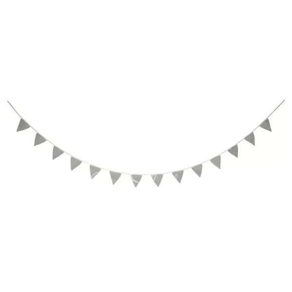 Silver Knitted Flag Garland