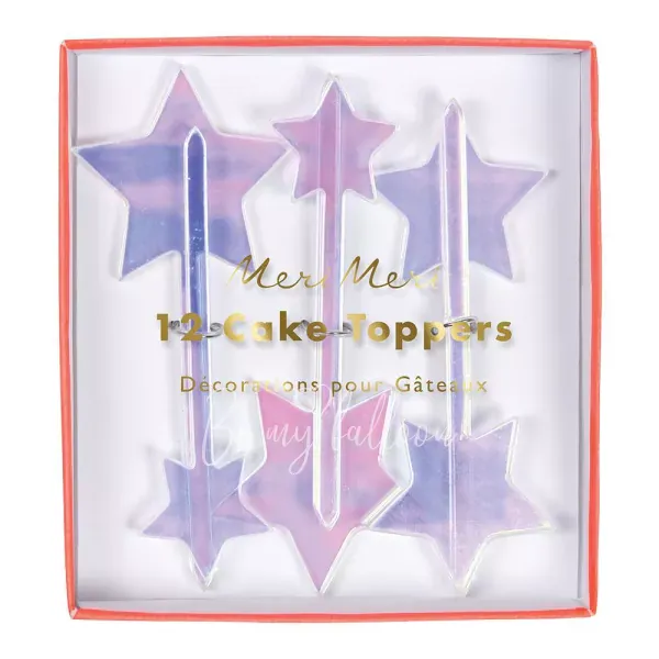 Iridescent Star Toppers