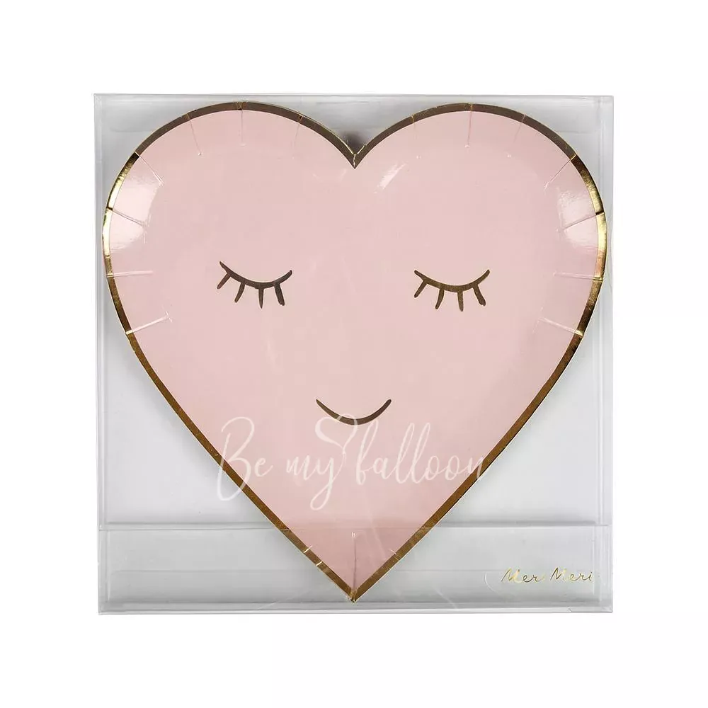 Blushing Heart Plates