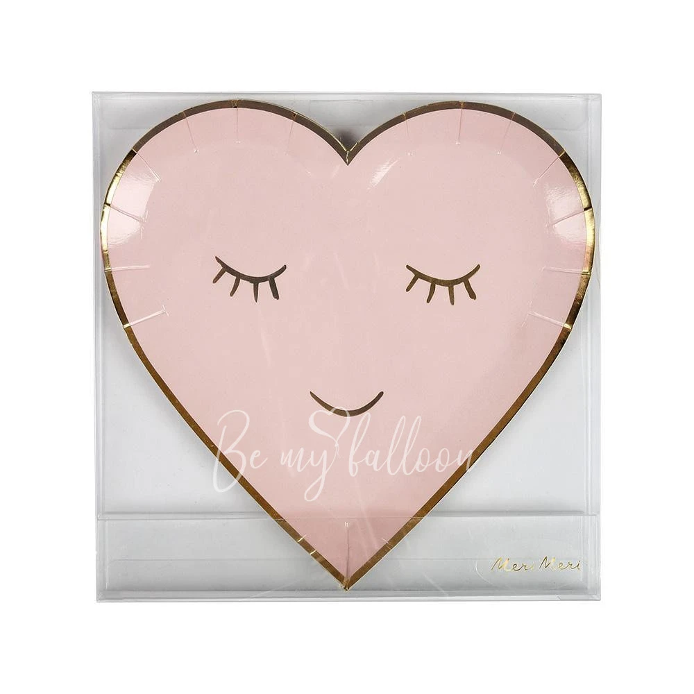 Blushing Heart Plates