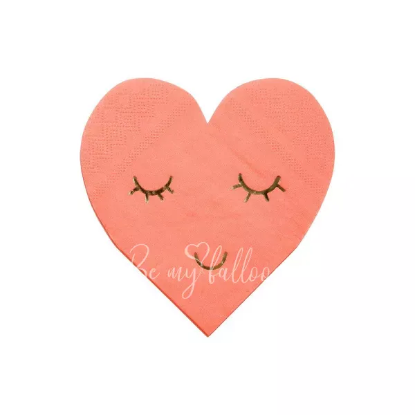 Blushing Heart Napkins
