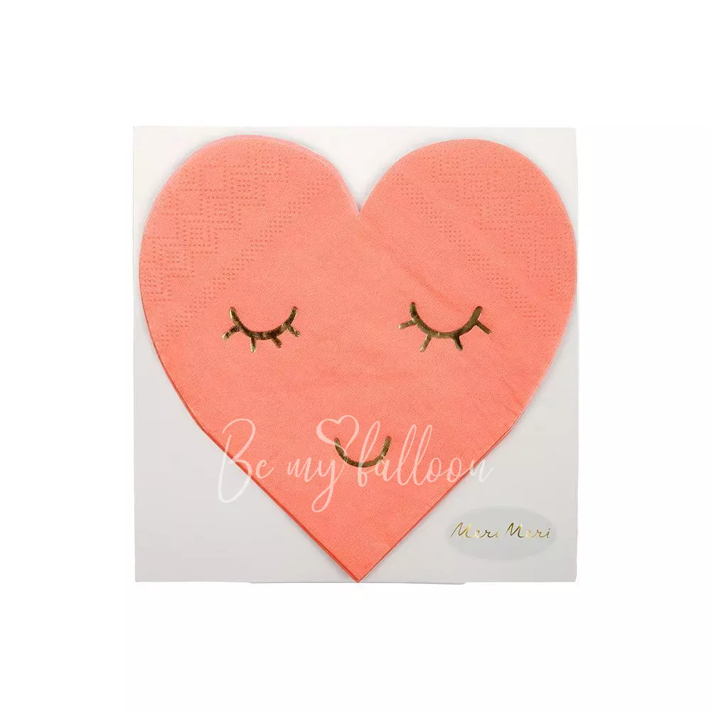 Blushing Heart Napkins