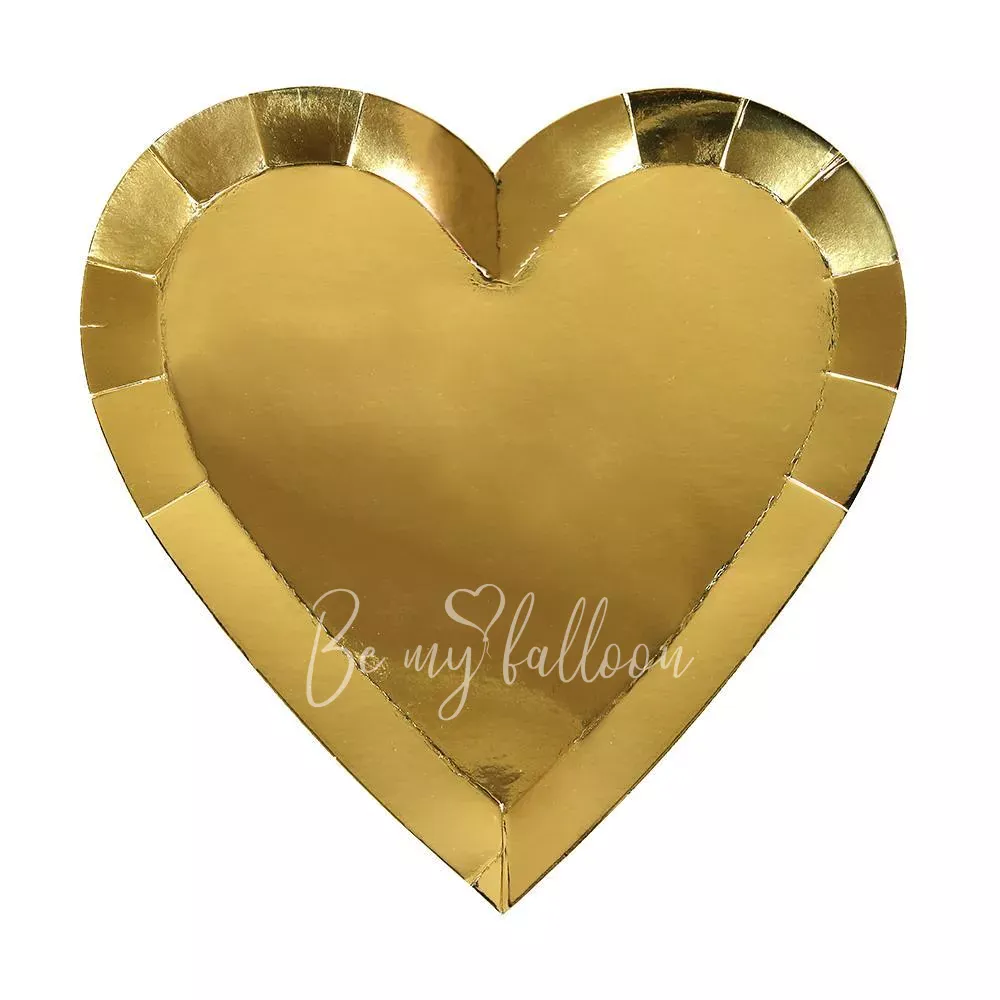 Gold Heart Plates (large)