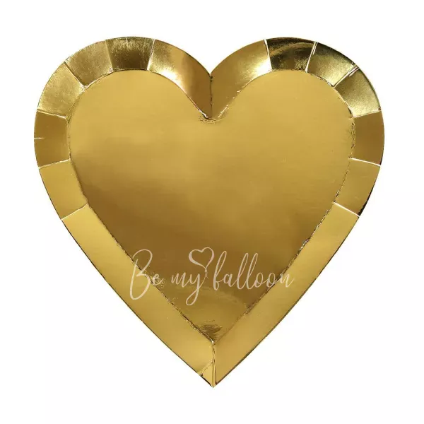 Gold Heart Plates (large)
