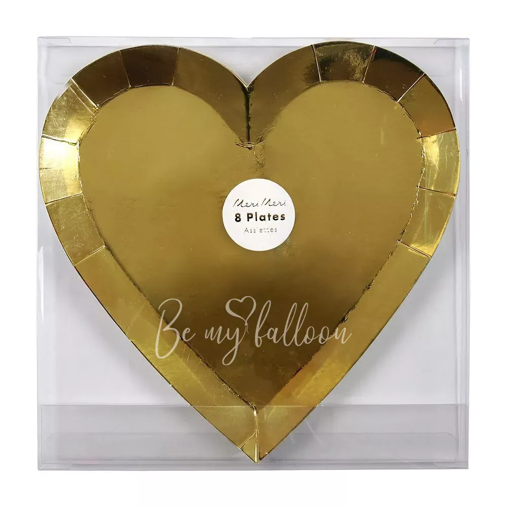 Gold Heart Plates (large)
