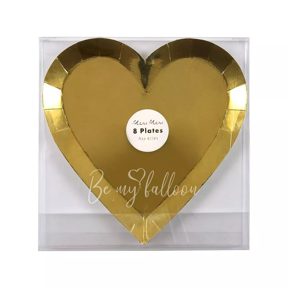 Gold Heart Plates (small)