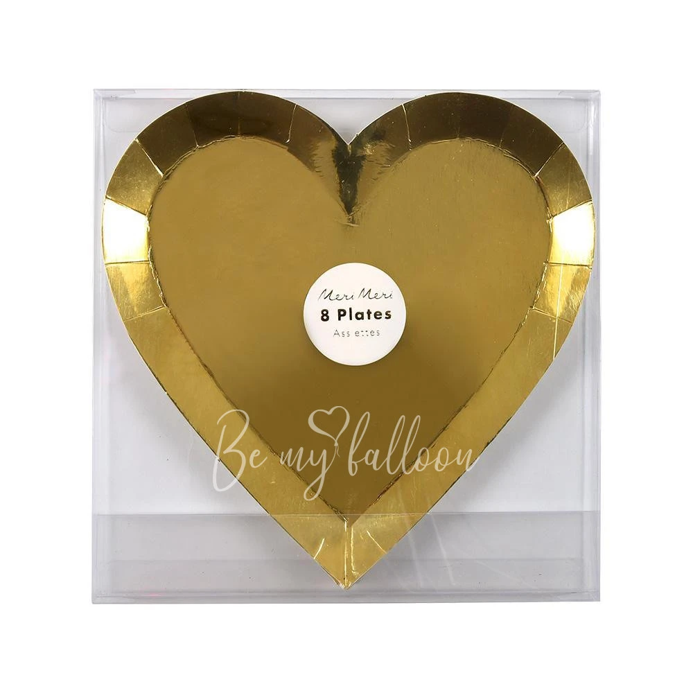 Gold Heart Plates (small)