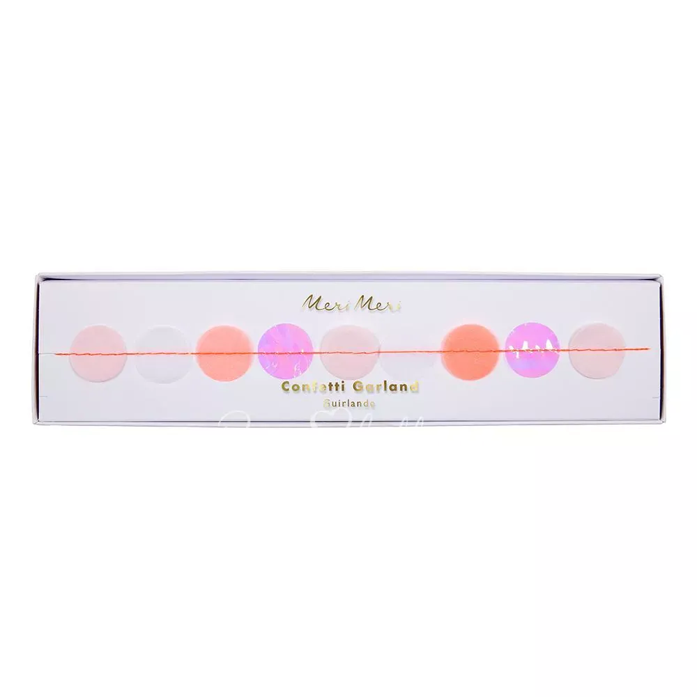 Iridescent Confetti Garland