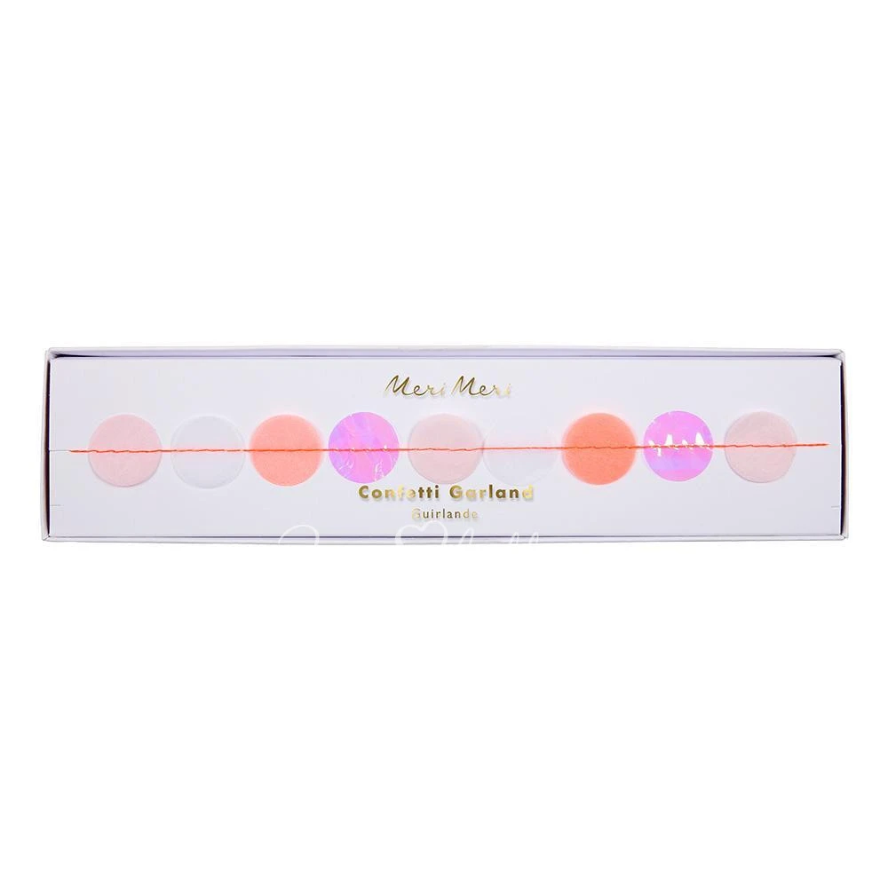 Iridescent Confetti Garland