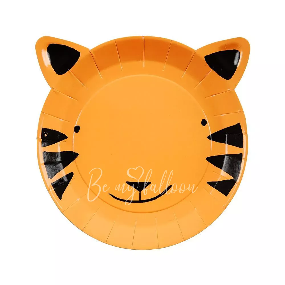 Тарелки для вечеринки Go Wild Тигр (маленькие)