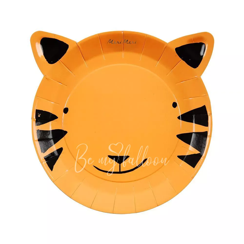 Тарелки для вечеринки Go Wild Тигр (маленькие)