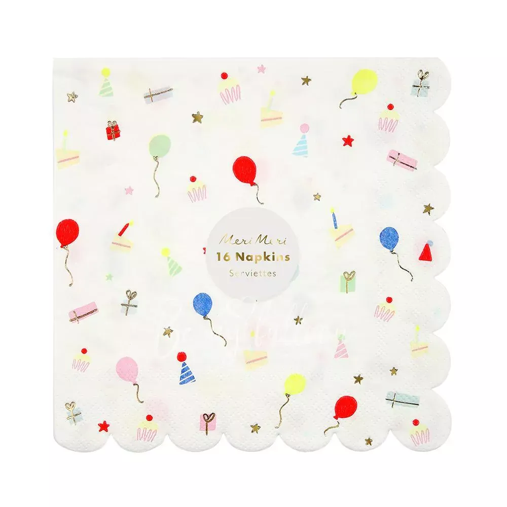 Салфетки для вечеринки Веселая Вечеринка иконки (большие)