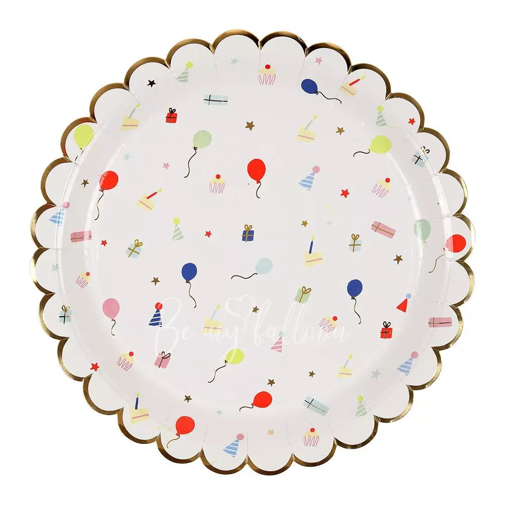 Party Icon Scallop Edge Plates (large)