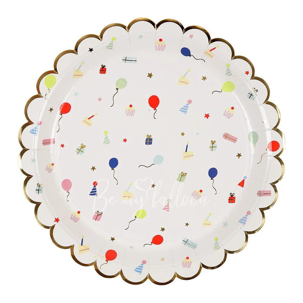 Party Icon Scallop Edge Plates (large)