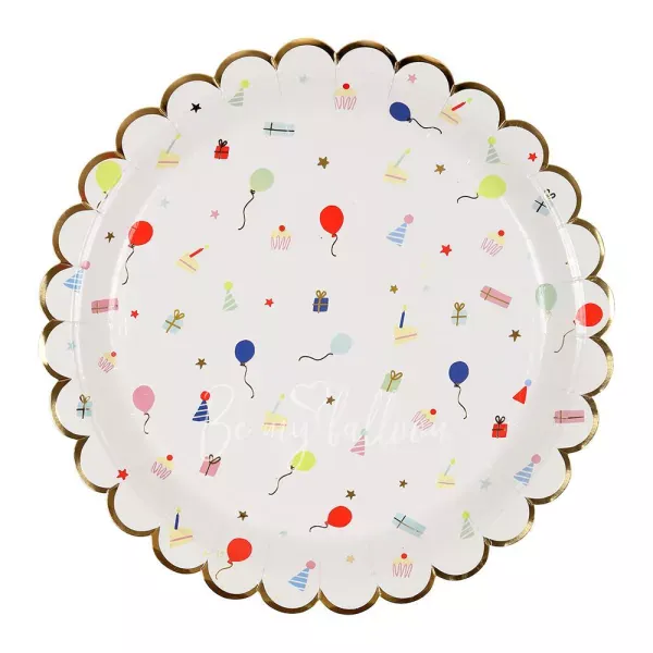 Party Icon Scallop Edge Plates (large)
