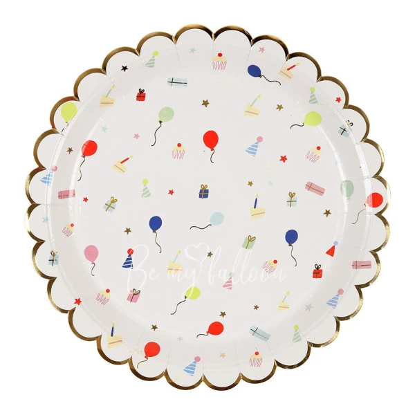 Party Icon Scallop Edge Plates (large)