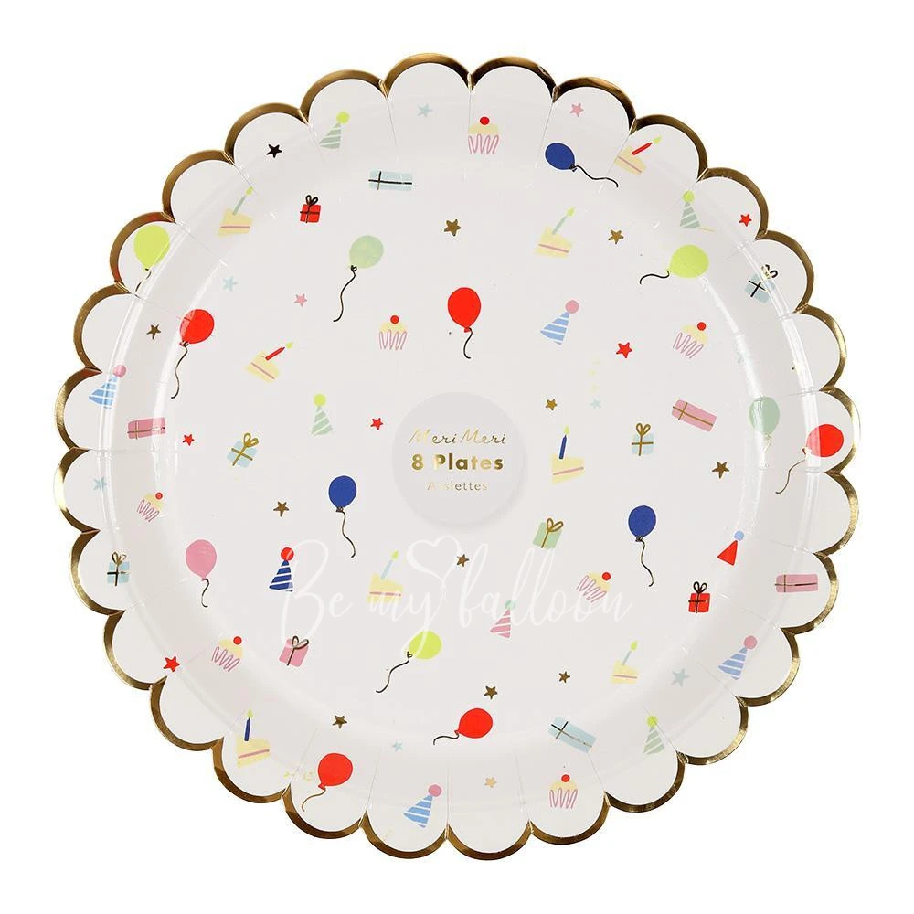 Party Icon Scallop Edge Plates (large)