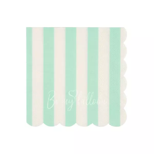 Салфетки для вечеринки Mint Striped (маленькие)