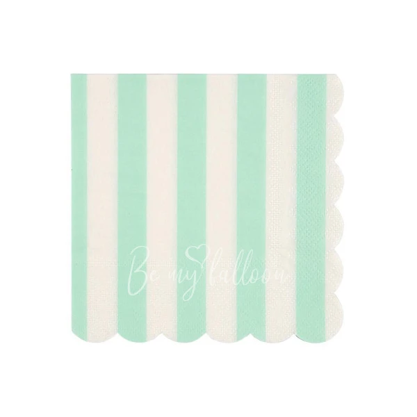 Салфетки для вечеринки Mint Striped (маленькие)