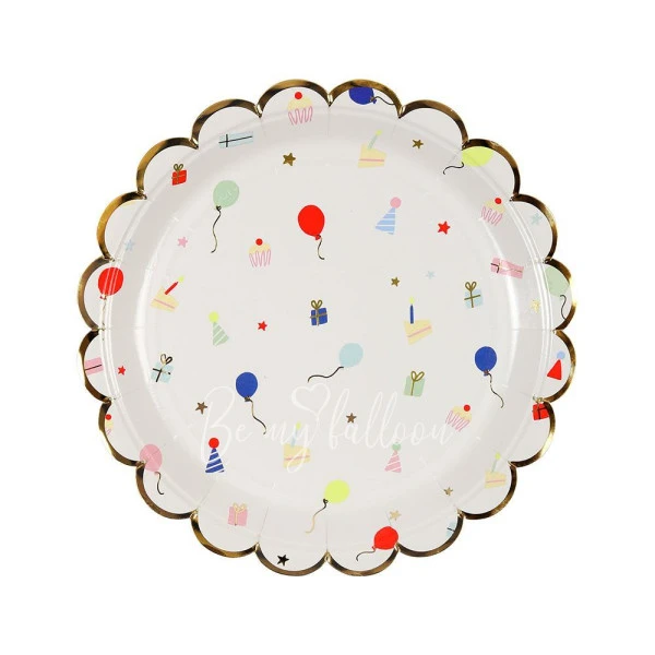Party Icon Scallop Edge Plates (small)