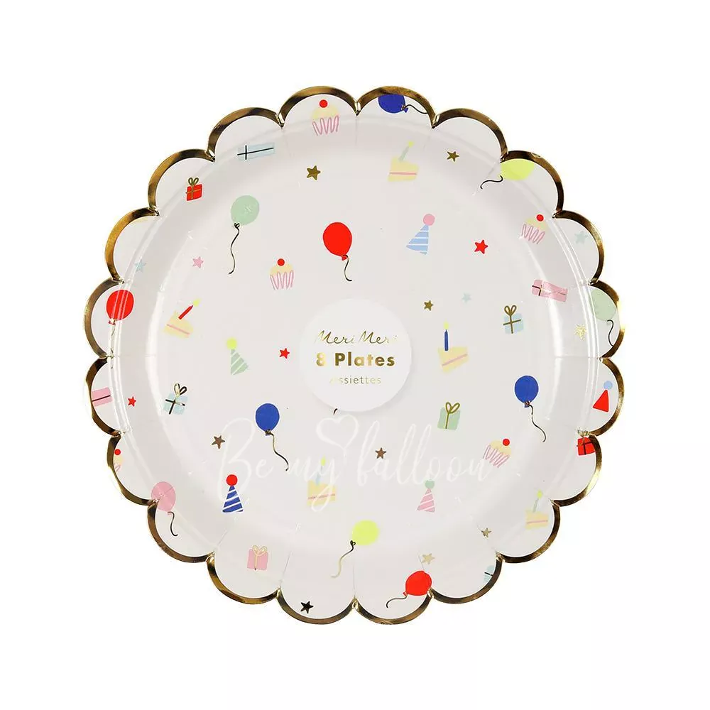 Party Icon Scallop Edge Plates (small)