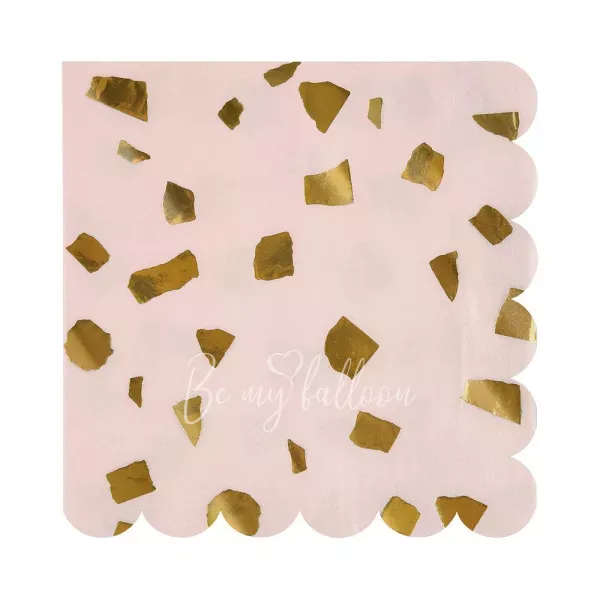 Салфетки для вечеринки Terrazzo Blush (большие)