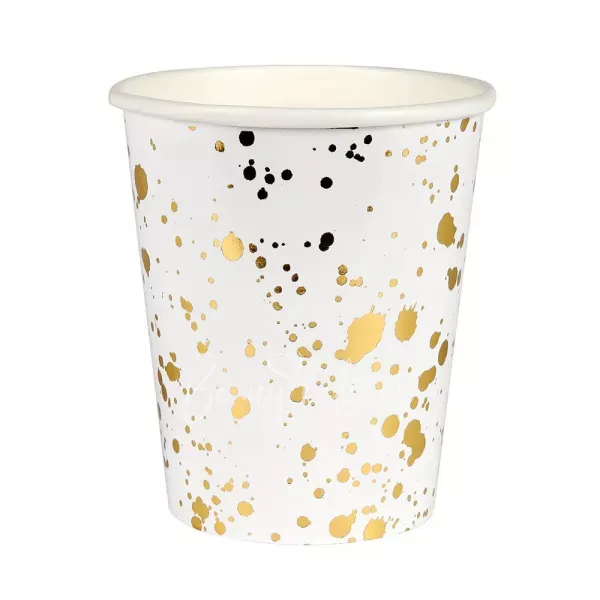 Gold Spatter Cups
