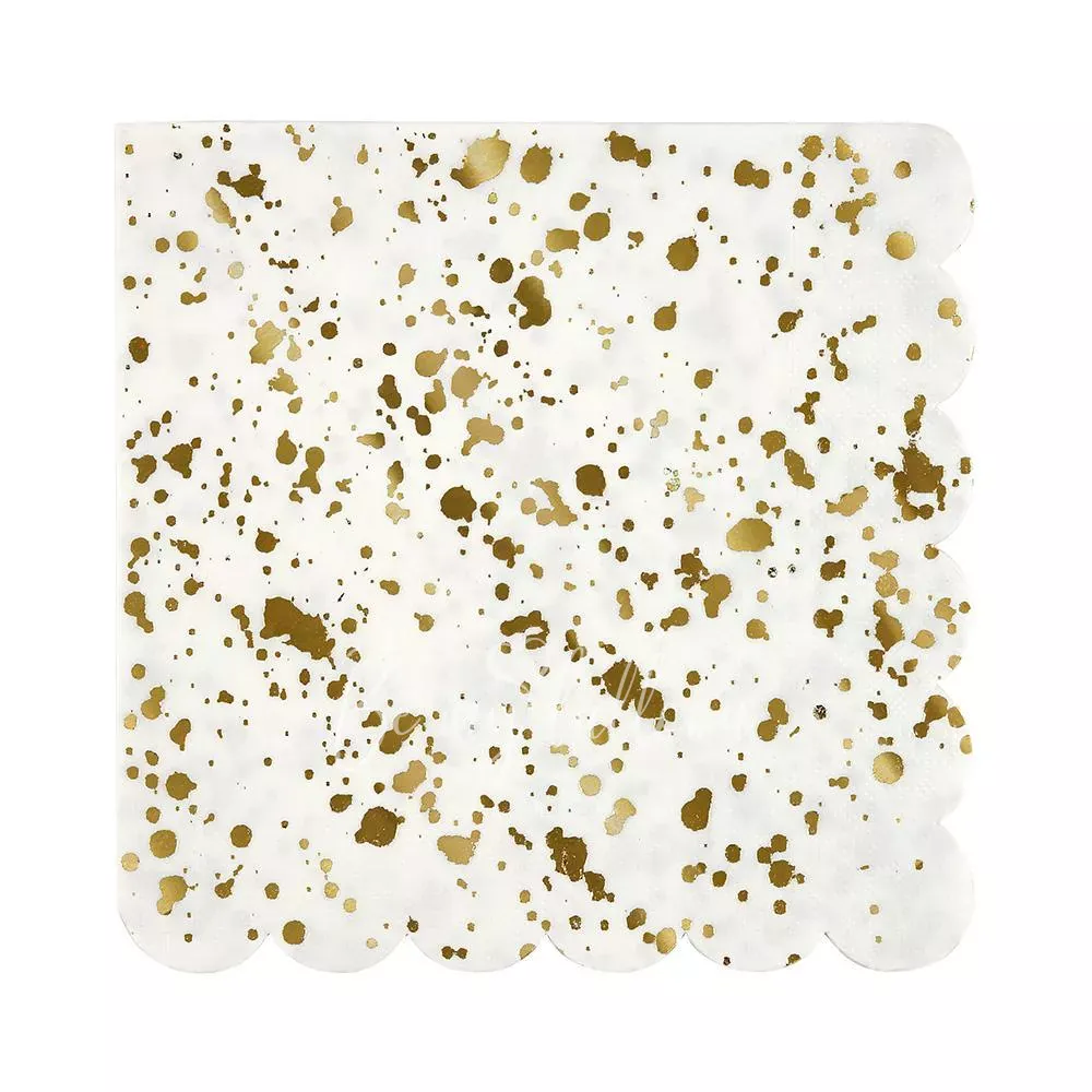 Gold Spatter Napkins (large)
