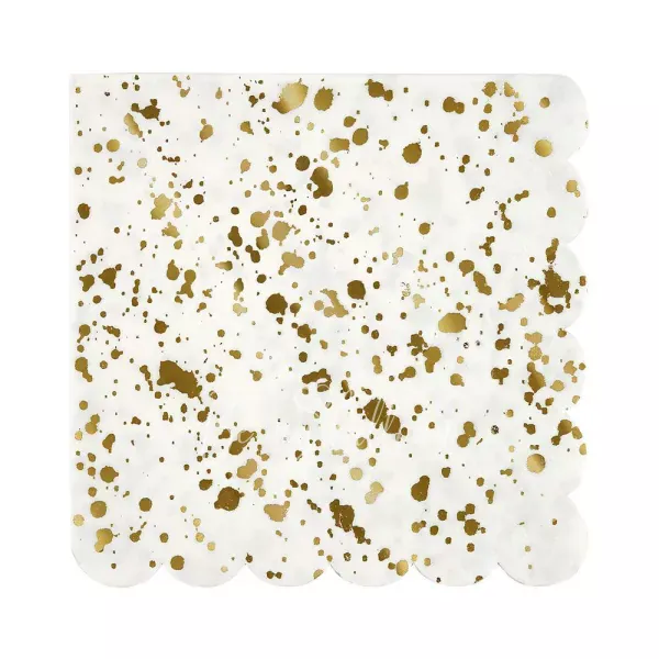 Gold Spatter Napkins (large)