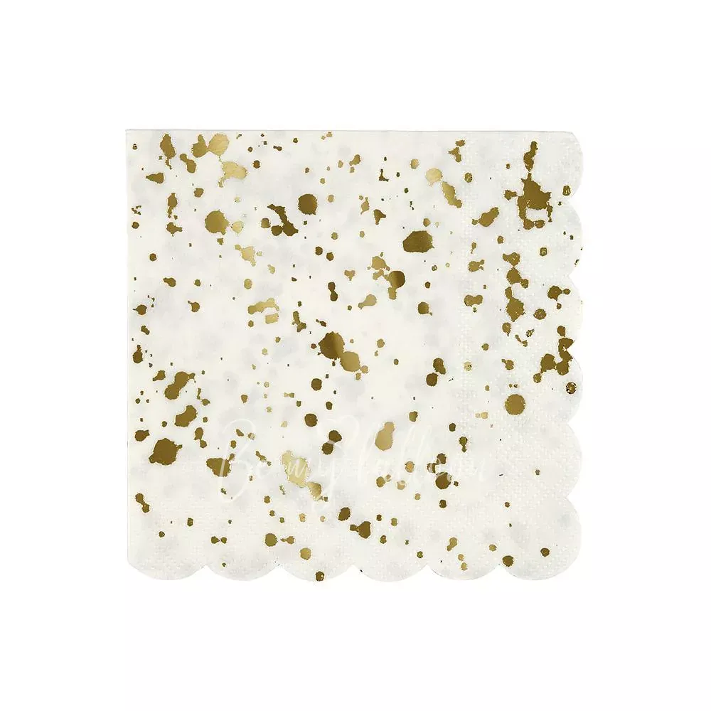 Gold Spatter Napkins (small)