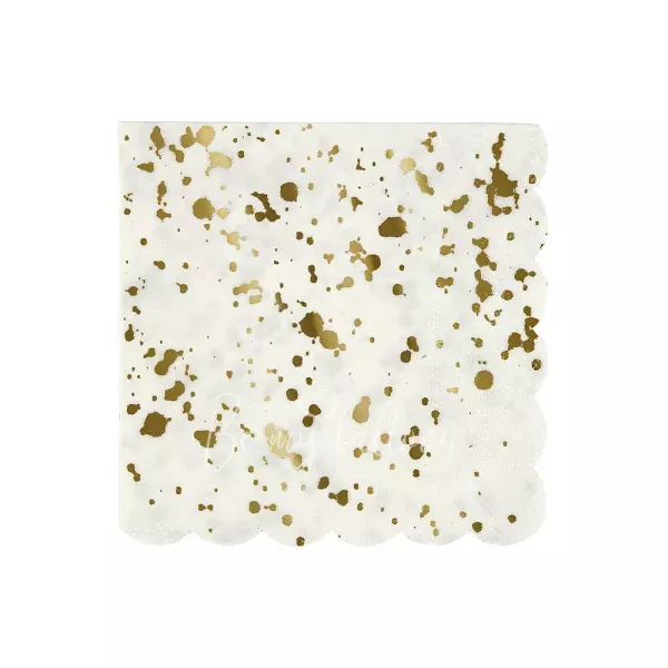 Gold Spatter Napkins (small)