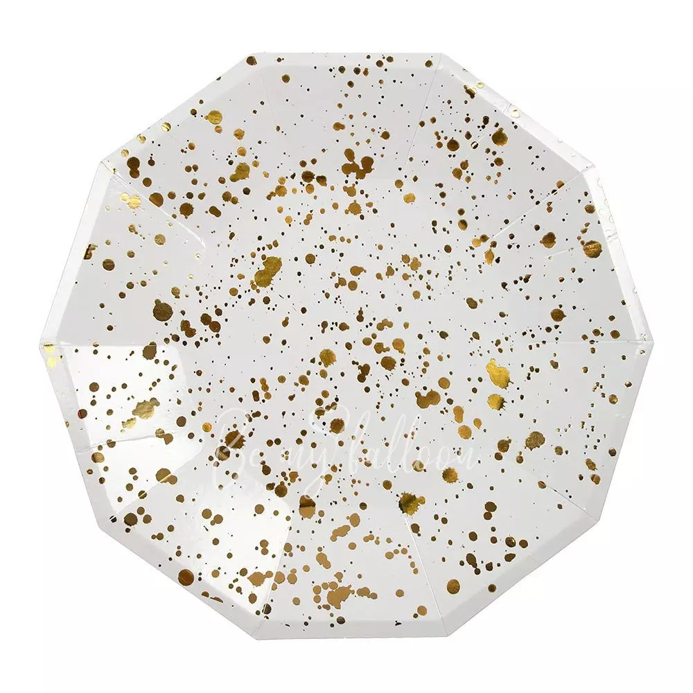 Gold Spatter Plates (large)