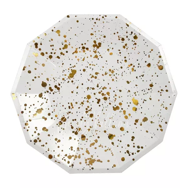 Gold Spatter Plates (large)