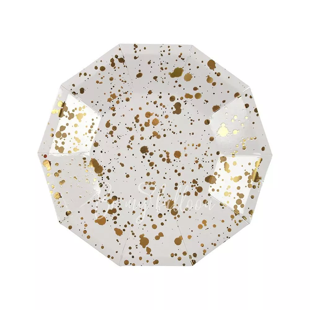 Gold Spatter Plates (small)