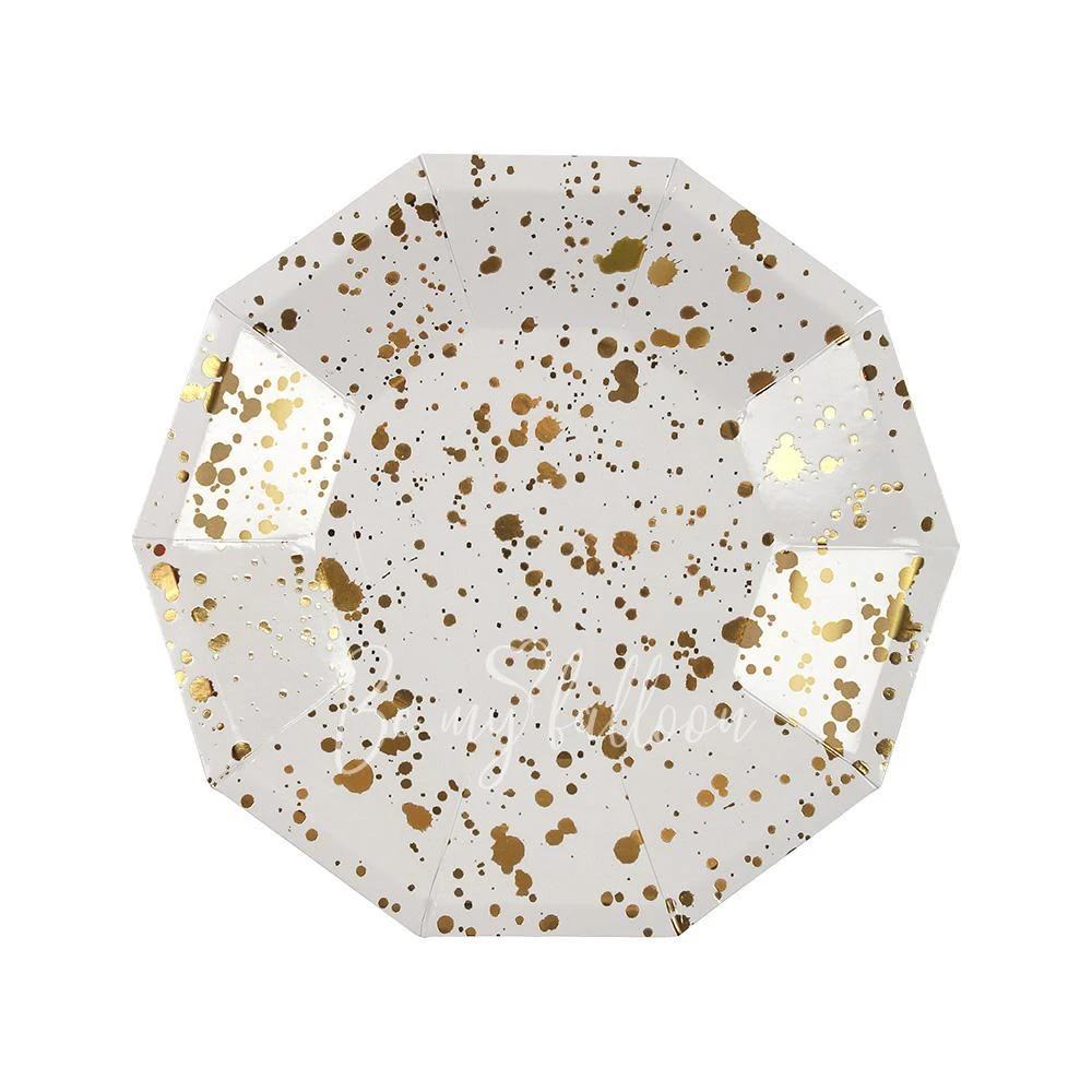 Gold Spatter Plates (small)