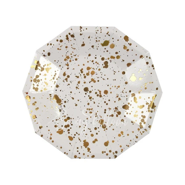 Gold Spatter Plates (small)